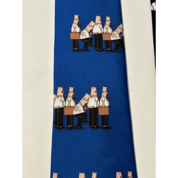 LOT of 5 Novelty Neck Ties Ralph Marlin Dilbert Parquet Bowling Baseball Pool - Picture 8 of 13